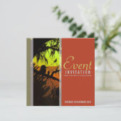 Kookaburra Silhouette Jeder Anlass Einladung (Stehend Vorderseite)