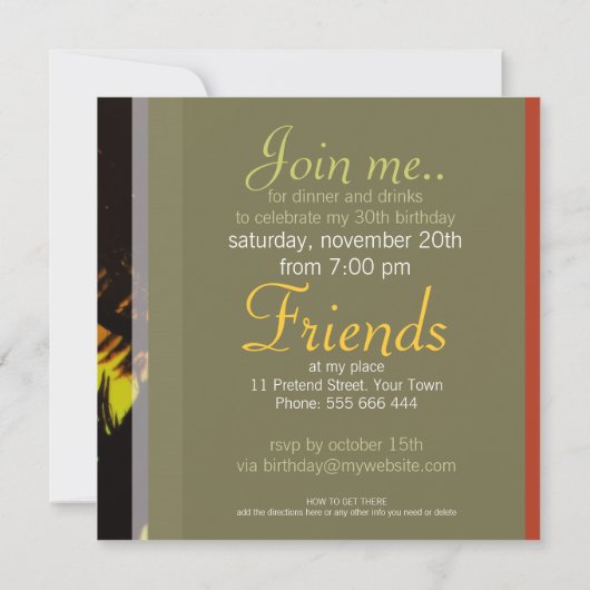 Kookaburra Silhouette Jeder Anlass Einladung (Rückseite)