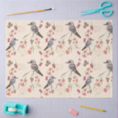 Kookaburra und Eukalyptus auf blassem Pfirsich Seidenpapier (Basteln)