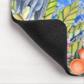 Kookaburra und Regenbogen Lorikeets Mousepad (Ecke)