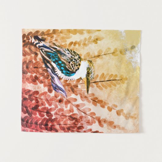 Kookaburra Wandteppich (Vorderseite (Horizontal))