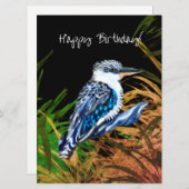 Kookaburra zum Geburtstag Feiertagskarte (Vorne/Hinten)