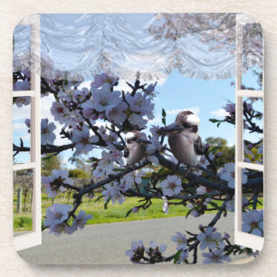Kookaburras in meinem Fenster, Untersetzer Set