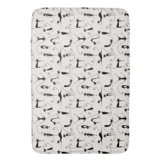 Kooky Black Cats Badematte (Vorderseite Vertikal)