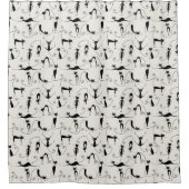 Kooky Black Cats Duschvorhang (Vorderseite)