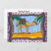 Kooky Camel Postcard Postkarte (Vorne/Hinten)