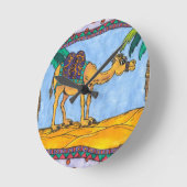 Kooky Camel Runde Wanduhr (Winkel)