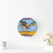 Kooky Camel Runde Wanduhr (Zuhause)