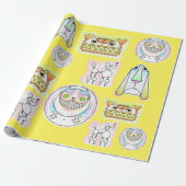 Kooky Cats and Odd Hogs Wrapping Paper Roll Geschenkpapier (Ungerollt)