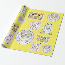 Kooky Cats and Odd Hogs Wrapping Paper Roll