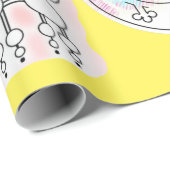 Kooky Cats and Odd Hogs Wrapping Paper Roll Geschenkpapier (Rolleneckpunkt)
