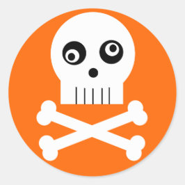 Kooky Googley Mit Augen Skull Halloween Sticker