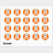 Kooky Googley Mit Augen Skull Halloween Sticker (Blatt)