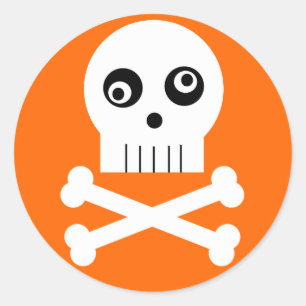 Kooky Googley Mit Augen Skull Halloween Sticker