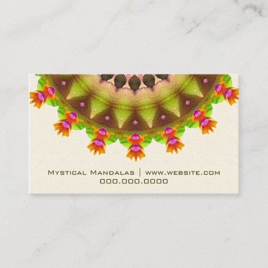 Kooky Kaleidoskop Visitenkarte (Vorderseite)