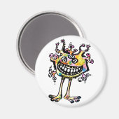 Kooky Mit Augen Rainbow MaN "Freddy" Magnet (Vorderseite/Rückseite)