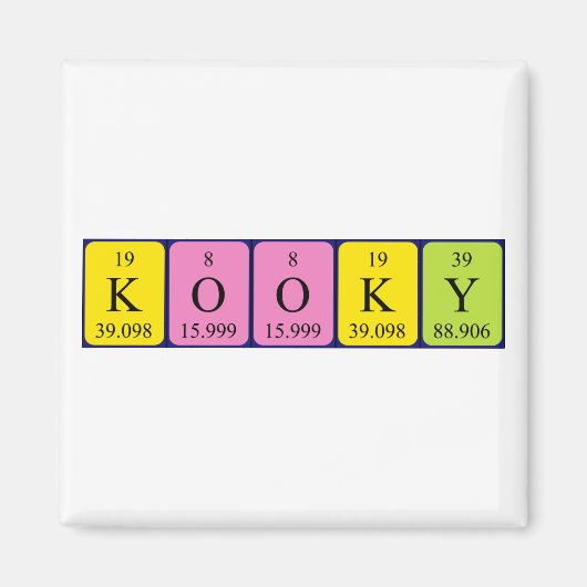 Kooky Periodenmagnet Magnet (Vorne)