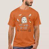 Kooky, Spooky und Adorable Halloween-Charakter T-Shirt (Vorderseite)