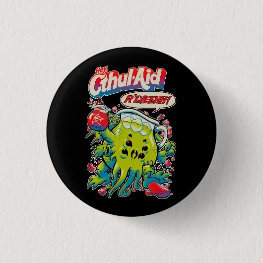 Kool Aid, Kool-aid Cult Inspiriert Fan Button (Vorderseite)
