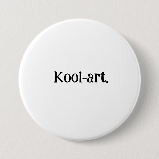 kool-art. Button für den Rucksack. (Vorderseite)