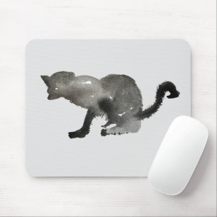 Kool Black Water Kitty Cat Mousepad
