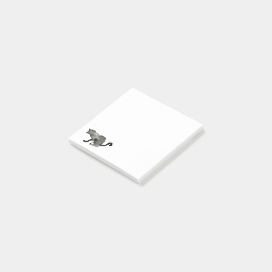 Kool Black Water Kitty Cat Post-it Klebezettel (angewinkelt)