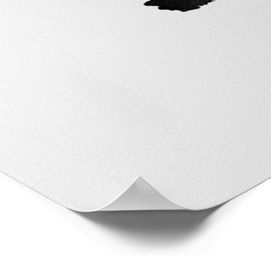 Kool Black Water Kitty Cat Poster (Ecke)