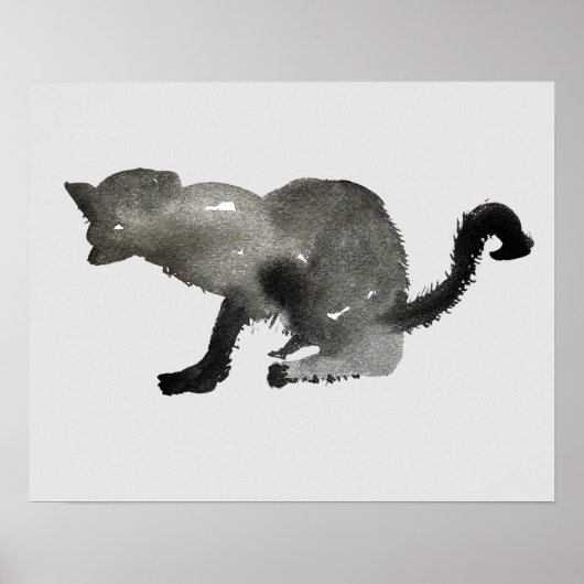 Kool Black Water Kitty Cat Poster (Vorne)