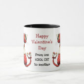 Kool Cat Süßer Valentinstag Tasse (Zentrum)