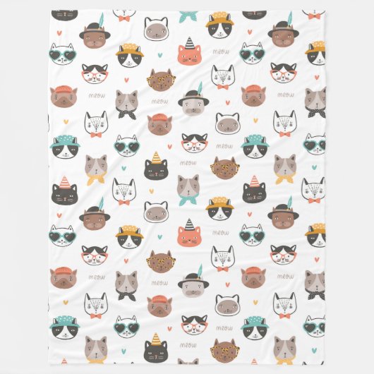 Kool Cats 60x80 Fleece Blanket (Vorderseite)