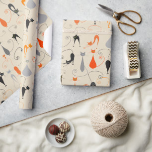 Kool Kat-Geschenkpapier Geschenkpapier