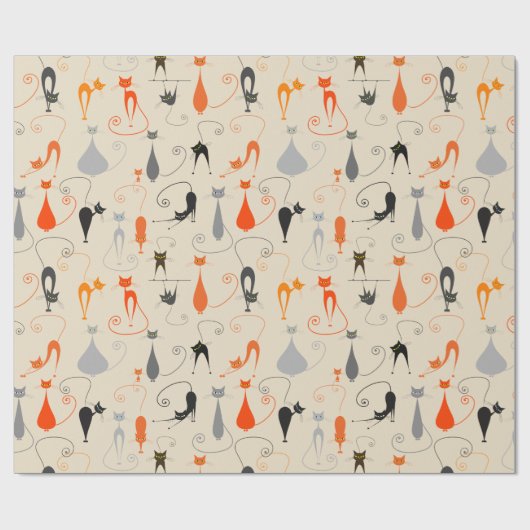 Kool Kat Wrapping Paper Geschenkpapier (Flach)