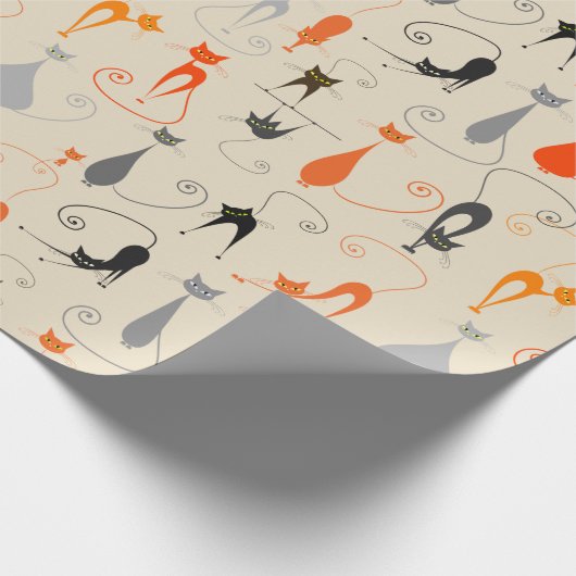 Kool Kat Wrapping Paper Geschenkpapier (Ecke)