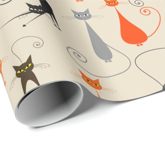Kool Kat Wrapping Paper Geschenkpapier (Rolleneckpunkt)