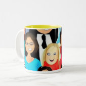 Kool Kids Zweifarbige Tasse (Vorderseite Links)