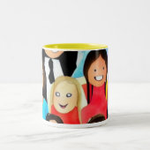 Kool Kids Zweifarbige Tasse (Mittel)