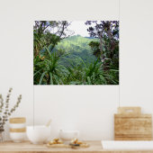Koolau Berge oberhalb Manoa Valley, O'ahu Poster (Küche)