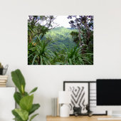 Koolau Berge oberhalb Manoa Valley, O'ahu Poster (Heimbüro)