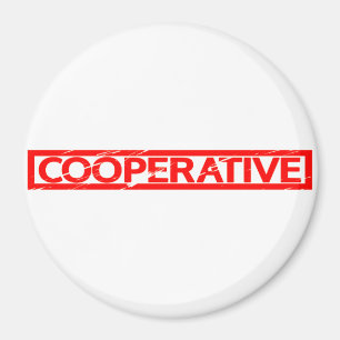 Kooperative Briefmarke Magnet