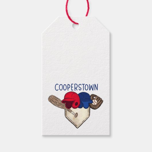 Kooperstown Baseball Geschenkanhänger (Vorderseite)