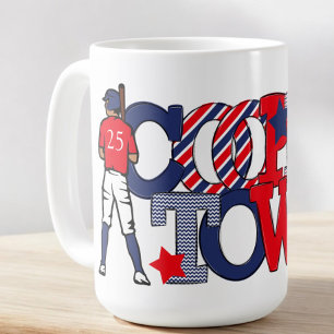 Kooperstown Patriotic Letters Baseball Jahr Kaffeetasse