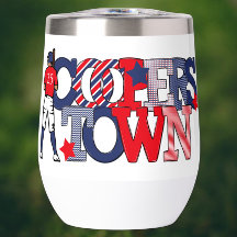 Kooperstown Patriotic Letters Baseball Mama