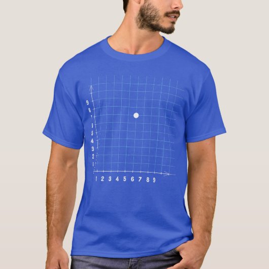 Koordinate 67 Mathelehrer Lustiger Mathewitz T-Shirt (Vorderseite)