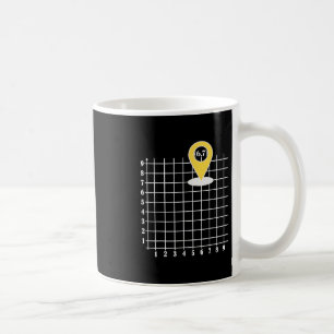 Koordinate 6 Nummer 67 Sechs Sieben Meme Kaffeetasse