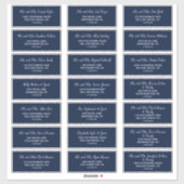 Koordinate für den Blumenanker | Guest Address Lab Aufkleber (Blatt)