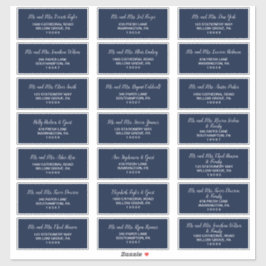 Koordinate für den Blumenanker | Guest Address Lab Aufkleber