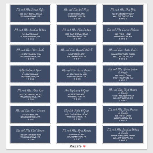 Koordinate für den Blumenanker | Guest Address Lab Aufkleber (Blatt)