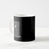 Koordinate Sechs Sieben Trendy 6 7endy Retro Groov Kaffeetasse (Vorderseite Links)