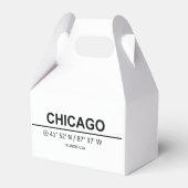 Koordinaten Chicago Geschenkschachtel (Rückseite)