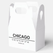 Koordinaten Chicago Geschenkschachtel (Geöffnet)